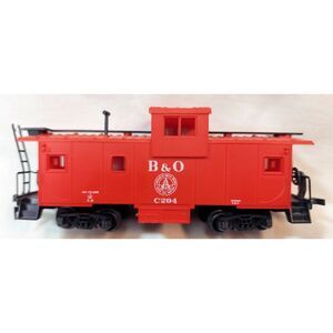 AHM Caboose HO Red Baltimore and Ohio B&O C294 Box Incl. Metal Wheels